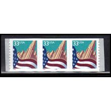 3281 33c U.S. Flag Over City Fine MNH PNC 5555A/3 PA4082
