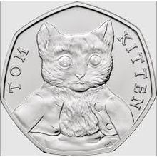 2017 Tom Kitten Beatrix Potter 50p circulated