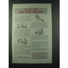 1949 Metropolitan Life Insurance Company Ad - High Blood Pressure