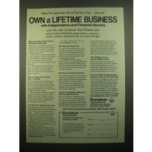 1980 Duraclean International Ad - Own a Lifetime Business