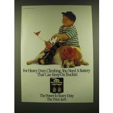 1990 Eveready Super Heavy Duty Batteries Ad - For Heavy Duty Climbing