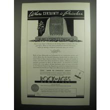 1937 Rock of Ages Memorials Ad - Where certainty is priceless