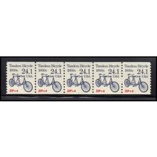 2266 24.1c Tandem Bicycle Very Fine MNH Dry Gum PNC 1/5 X1344