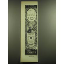 1946 Teacher's Scotch Ad - The Royal Stewart Tartan
