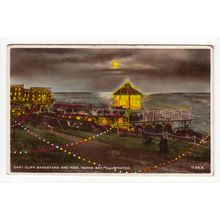 Illuminated East Cliff Bandstand Herne Bay Postcard RP Kent