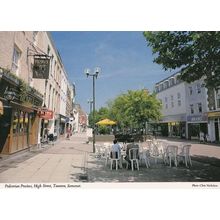 Taunton Henrys Pub Shopping Precinct Postcard