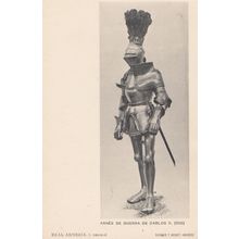 Charles V 5th Holy Roman Emporer Armour 1516 Old Postcard