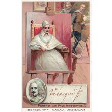 Diego Velasquez Spanish Painter Printed Signed Bendorps Postcard Old Trade Card