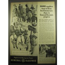1956 General Electric Ad - 40,000 suppliers - most of them local businesses