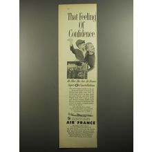 1956 Air France Ad - That feeling of confidence