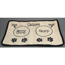 Burlap Cat Placemat