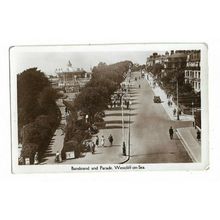 Bandstand And Parade. Westcliff On Sea. RP Postcard.