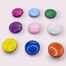 12.5mm Flat Shank Buttons Round Resin 9 Bright Colours Sewing Knitting