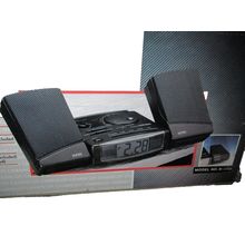 Bass Reflect Stereo Jumbo LCD Alarm Clock Radio