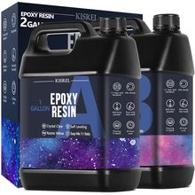 KISREL Crystal Clear Epoxy Resin Kit - No Yellowing, No Bubble Art Resin for Cra