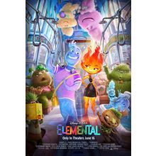 Elemental (2023)_7 Movie Film Poster Canvas iconic design