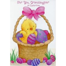 For You Granddaughter At Eastertime - Easter Greeting Card - 22643