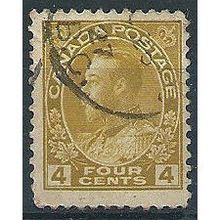 Canada 1923 SG249 4c Olive-Yellow Fine Used . ..