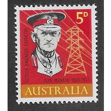 AUS 1965 U/M 5d 'SIR JOHN MONASH' (EBID65-054)