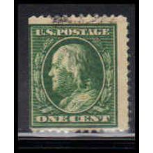 Used 374 1c Benjamin Franklin Average BPS K2642
