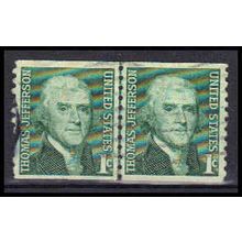 Used 1299 1c Thomas Jefferson Very Fine CLP KA6207