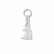 Sterling Silver 3-D Sitting Rabbit Pendant