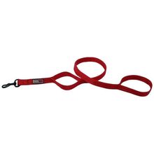 Nylon Double Ply Multi Handle Leash 1" X 4ft Red