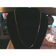 Gold Box Chain Link Necklace 18.25"