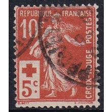 France 1914 SG 351 Used - Red Cross Semi-postal (C-607 (1))