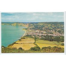 View from Salcombe Hill Sidmouth Devon Postcard 1427