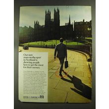 1972 Bank of America Ad - Man-on-the-Spot in Scotland