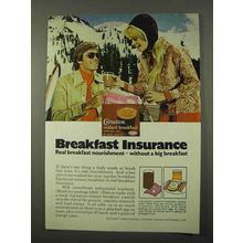 1972 Carnation Instant Breakfast Ad - Insurance