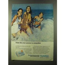1973 Tampax Tampons Ad - Make Your Summer to Rememer