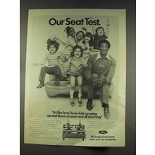1977 Ford Motor Company Ad - Bill Cosby - Our Seat Test