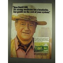 1977 Datril 500 Medicine Ad - John Wayne
