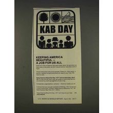 1977 KAB Keeping America Beautiful Ad