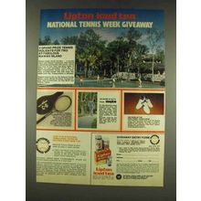 1977 Lipton Tea Ad - National Tennis Week