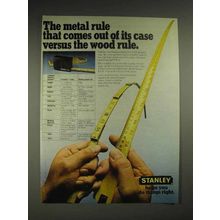 1977 Stanley Extender Rule Ad - Comes Out of Case