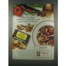 1985 Knorr Homestyle Soup Hearty Minestrone Ad