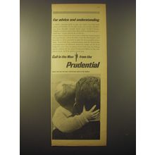 1965 Prudential Insurance Ad - For advice and understanding