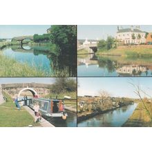Hapton Blackburn Canal Riley Green Boats Postcard