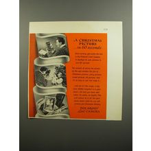 1952 Polaroid Land Camera Ad - A Christmas picture in 60 seconds