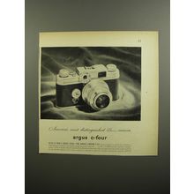 1952 Argus C-Four Camera Ad - America's most distinguished 35mm camera