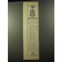 1954 Chipp Fashion Advertisement - Warm Weather Suits