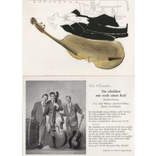 Die 3 Travellers German Foxtrot Band Song 2x Music Postcard s