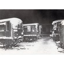 Neasden Underground Depot in 1962 Disaster Snow Postcard