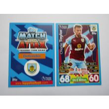 58. Charlie Taylor - Burnley - Match Attax 2017/18 Football Card EF1