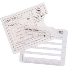 Lettering Envelope Addressing Stencil - Template Ruler Guide for Perfectly Strai