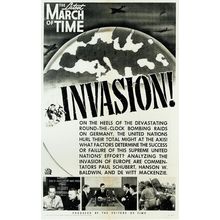 The March Of Time- Invasion! -US 1943 Poster Canvas Movie Film Print A0 A1 A2 A3