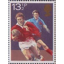 Great Britain 1980 Sport Centenaries 13½p Rugby Unmounted Mint NHM SG 1135 Stamp